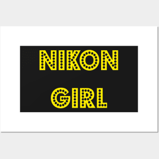 NIKON GIRL Posters and Art